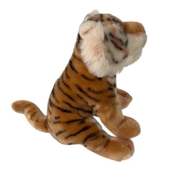 Nat & Jules Demdaco Soft Plush Beanie Brown Bengal Tiger 12" Stuffed Animal - Picture 7 of 8